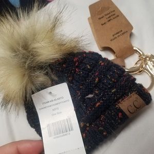 little beenie hat keychain